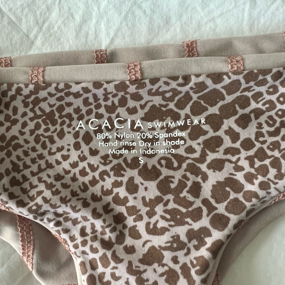 ACACIA Swim Set: Coconuts Stitched Bandeau Bikini Top & Baldwin Stitched Bottom - Picture 4 of 4